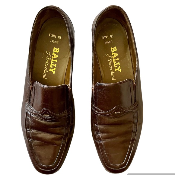Bally Switzerland Leather Loafers UK 6.5/US 7.5 (American) Dark Brown - Picture 13 of 16
